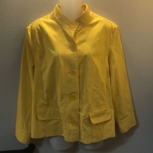 Jones New York Sport Women’s Yellow Blazer XL